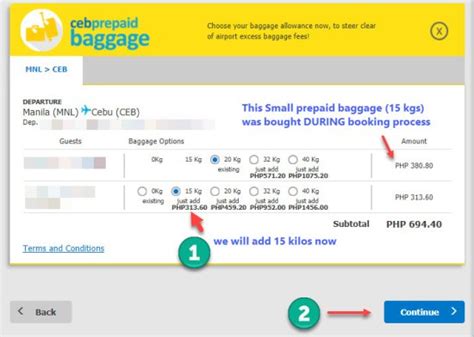 how to add baggage in pal|Get Prepaid Baggage now! .